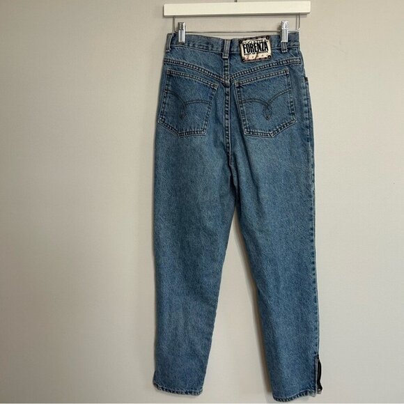 Vintage Forenza Classic Blue Mom Denim Jeans Junior Size 10 Women’s Size 4 - Picture 5 of 8